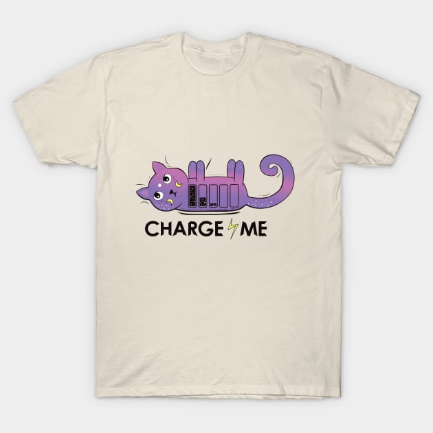 Charge me! Mobile cat T-Shirt by Agras